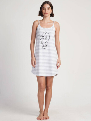 Купить Хлопковая туника на бретельках VIENETTA 3120360000 в Украина в Lingerie.ua - Одяг для дому та відпочинку, Видео