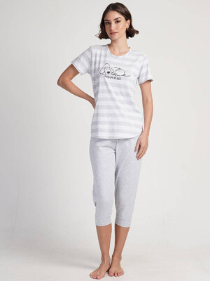 Купить Бавовняний комплект із футболки та капрі VIENETTA 3120320000 в Украина в Lingerie.ua - Одяг для дому та відпочинку, Фото 4