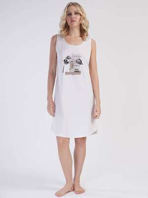 Хлопковая туника без рукавов VIENETTA 3120680000