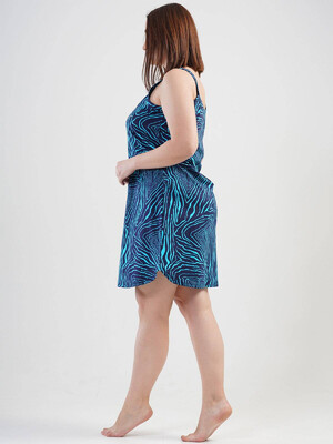 Купить Хлопковая туника большого размера на бретельках VIENETTA 1121020796 в Украина в Lingerie.ua - Одяг для дому та відпочинку, Фото 2