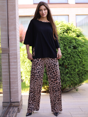 Купить Літній жіночий костюм із леопардовим принтом LINGERIE 170719 в Украина