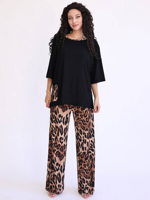 Купить Летний женский костюм с леопардовым принтом LINGERIE 170719 в Украина в Lingerie.ua - Одяг для дому та відпочинку, Фото 9
