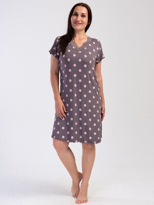 Купить Ночная сорочка с коротким рукавом VIENETTA 4030510323  в Украина в Lingerie.ua - Одяг для дому та відпочинку, Видео
