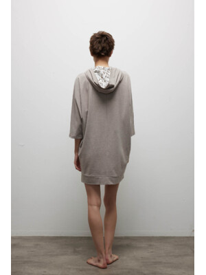 Купить Хлопковая туника оверсайз с капюшоном HAYS 40306 в Украина в Lingerie.ua - Одяг для дому та відпочинку, Фото 4