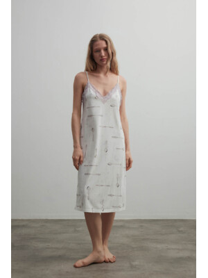 Купить Ночная сорочка с кружевом на тонких бретельках HAYS 40390 в Украина в Lingerie.ua - Одяг для дому та відпочинку, Фото 1