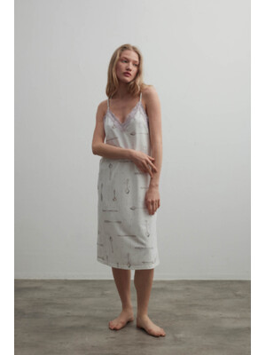 Купить Ночная сорочка с кружевом на тонких бретельках HAYS 40390 в Украина в Lingerie.ua - Одяг для дому та відпочинку, Фото 2