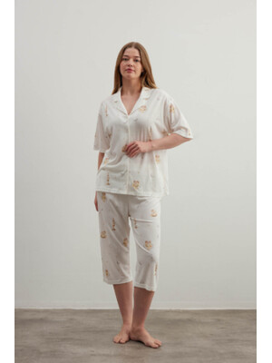 Купить Хлопковый комплект из рубашки и капри HAYS 40206 в Украина в Lingerie.ua - Одяг для дому та відпочинку, Фото 2