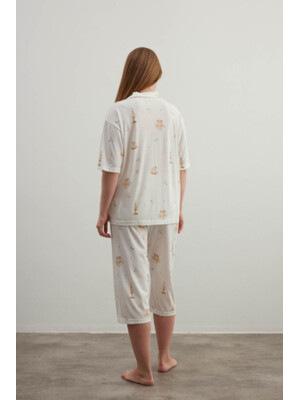 Купить Хлопковый комплект из рубашки и капри HAYS 40206 в Украина в Lingerie.ua - Одяг для дому та відпочинку, Фото 4