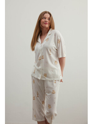 Купить Хлопковый комплект из рубашки и капри HAYS 40206 в Украина в Lingerie.ua - Одяг для дому та відпочинку, Фото 5