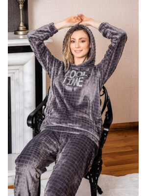 Купить Костюм из велсофта с капюшоном COCOON U84-5005 в Украина в Lingerie.ua - Одяг для дому та відпочинку, Фото 3