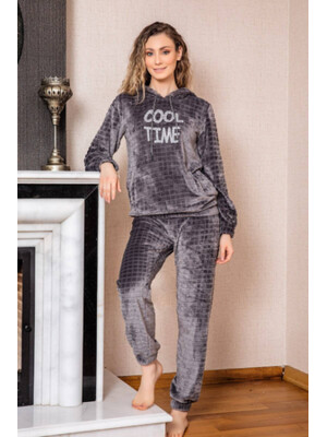 Купить Костюм из велсофта с капюшоном COCOON U84-5005 в Украина в Lingerie.ua - Одяг для дому та відпочинку, Фото 4