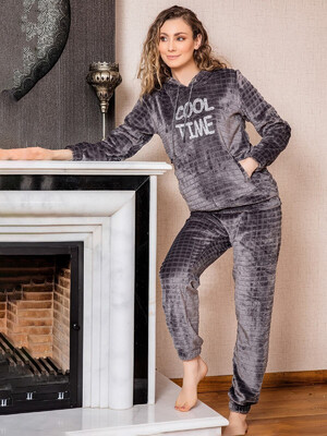 Купить Костюм из велсофта с капюшоном COCOON U84-5005 в Украина в Lingerie.ua - Одяг для дому та відпочинку, Фото 7