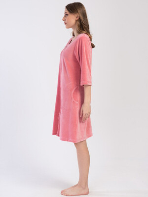 Купить Велюровый женский халат на молнии VIENETTA 4031060000 в Украина в Lingerie.ua - Одяг для дому та відпочинку, Фото 3