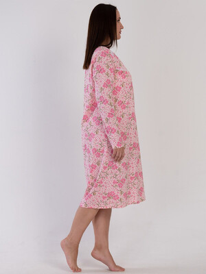 Купить Хлопковая ночная рубашка большого размера VIENETTA 1613730855 в Украина в Lingerie.ua - Одяг для дому та відпочинку, Фото 3