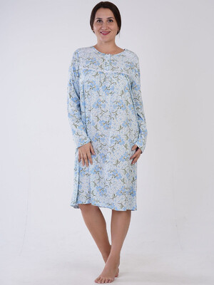 Купить Хлопковая ночная рубашка большого размера VIENETTA 1613730855 в Украина в Lingerie.ua - Одяг для дому та відпочинку, Фото 5