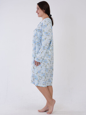 Купить Хлопковая ночная рубашка большого размера VIENETTA 1613730855 в Украина в Lingerie.ua - Одяг для дому та відпочинку, Фото 6