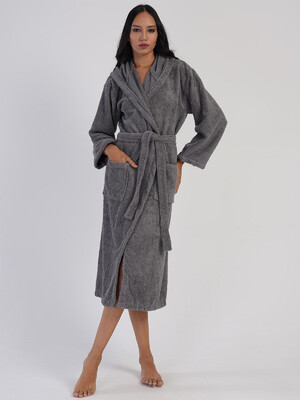 Купить Теплый женский халат с капюшоном VIENETTA 1617140000 в Украина в Lingerie.ua - Одяг для дому та відпочинку, Фото 6