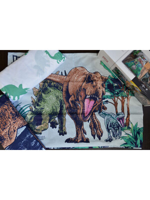 Купить Односпальный комплект постельного белья TAC Disney Jurassic World Forest с простыней на резинке в Украина в Lingerie.ua - Одяг для дому та відпочинку, Фото 4