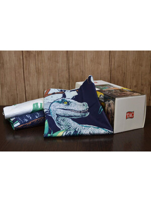 Купить Односпальный комплект постельного белья TAC Disney Jurassic World Forest с простыней на резинке в Украина в Lingerie.ua - Одяг для дому та відпочинку, Фото 5