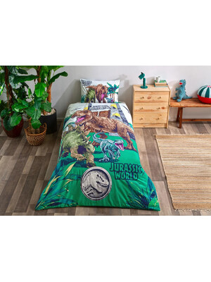 Купить Односпальный комплект постельного белья TAC Disney Jurassic World Forest с простыней на резинке в Украина в Lingerie.ua - Одяг для дому та відпочинку, Фото 6