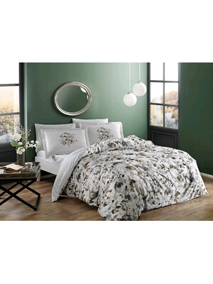 Купить Двуспальный комплект постельного белья TAC Digital Saten Camilla в Украина в Lingerie.ua - Одяг для дому та відпочинку, Фото 2