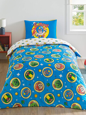 Купить Односпальный комплект постельного белья TAC Disney Brawl Stars Action с простыней на резинке в Украина в Lingerie.ua - Одяг для дому та відпочинку, Фото 1