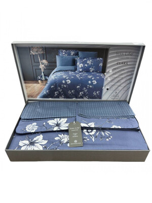 Двоспальний комплект постільної білизни IKRA LIFE Saten CLARA