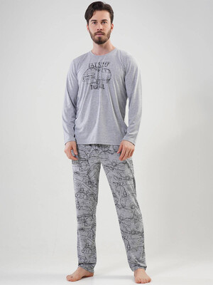 Купить Хлопковый домашний костюм с длинным рукавом VIENETTA MAN 2031273297 в Украина в Lingerie.ua - Одяг для дому та відпочинку, Фото 1