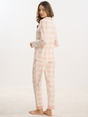 Купить Хлопковая классическая пижама в клетку SEVIM 16223 в Украина в Lingerie.ua - Одяг для дому та відпочинку, Фото 4