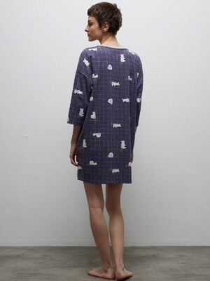 Купить Хлопковая домашняя туника с длинным рукавом HAYS 40214 в Украина в Lingerie.ua - Одяг для дому та відпочинку, Фото 3