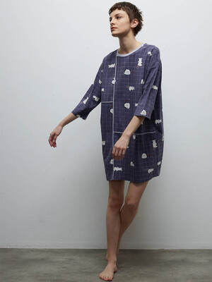 Купить Хлопковая домашняя туника с длинным рукавом HAYS 40214 в Украина в Lingerie.ua - Одяг для дому та відпочинку, Фото 4