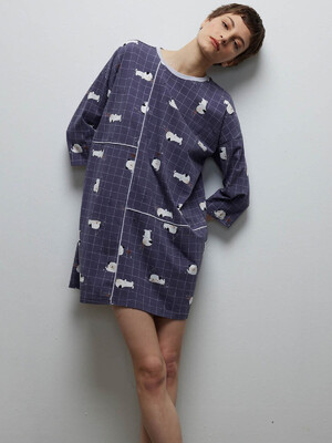 Купить Хлопковая домашняя туника с длинным рукавом HAYS 40214 в Украина в Lingerie.ua - Одяг для дому та відпочинку, Фото 5