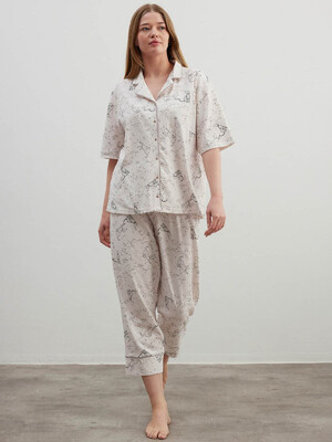 Купить Хлопковая женская пижама с коротким рукавом HAYS 40270 в Украина в Lingerie.ua - Одяг для дому та відпочинку, Фото 5