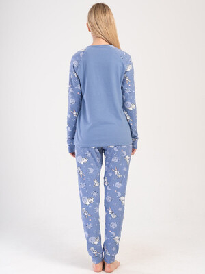 Купить Хлопковый домашний комплект с длинным рукавом VIENETTA PINK 4040305110 в Украина в Lingerie.ua - Одяг для дому та відпочинку, Фото 3