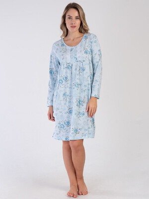 Купить Хлопковая ночная сорочка с длинным рукавом VIENETTA 1613740342 в Украина
