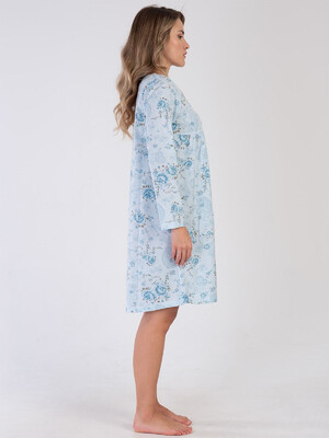 Купить Хлопковая ночная сорочка с длинным рукавом VIENETTA 1613740342 в Украина в Lingerie.ua - Одяг для дому та відпочинку, Фото 8