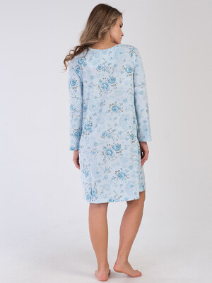 Купить Хлопковая ночная сорочка с длинным рукавом VIENETTA 1613740342 в Украина в Lingerie.ua - Одяг для дому та відпочинку, Фото 6