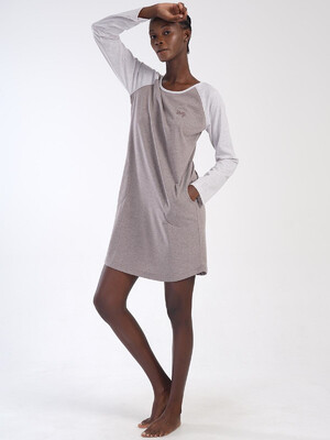 Купить Хлопковая домашняя туника с длинным рукавом VIENETTA 4033300000 в Украина в Lingerie.ua - Одяг для дому та відпочинку, Фото 7