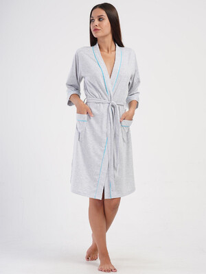 Купить Хлопковый домашний женский халат VIENETTA 4053600000 в Украина в Lingerie.ua - Одяг для дому та відпочинку, Фото 10