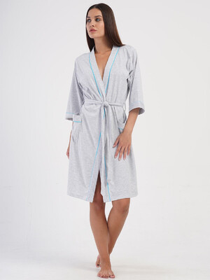 Купить Хлопковый домашний женский халат VIENETTA 4053600000 в Украина в Lingerie.ua - Одяг для дому та відпочинку, Фото 8