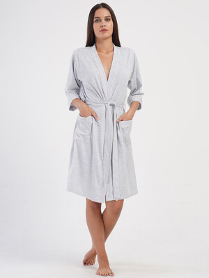 Купить Хлопковый домашний женский халат VIENETTA 4053600000 в Украина в Lingerie.ua - Одяг для дому та відпочинку, Фото 7