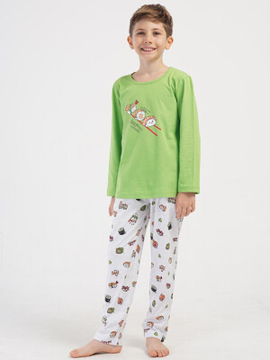 Купить Хлопковый детский домашний комплект с длинным рукавом VIENETTA KIDS 4051970158 в Украина в Lingerie.ua - Одяг для дому та відпочинку, Фото 2