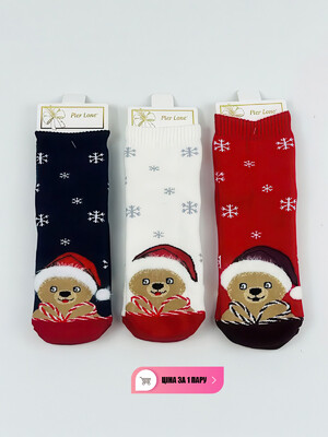 Купить Махровые носки с новогодним рисунком PIER LONE 3502 в Украина