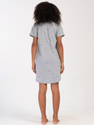 Купить Хлопковая туника с коротким рукавом и карманами VIENETTA 4081480495 в Украина в Lingerie.ua - Одяг для дому та відпочинку, Фото 5