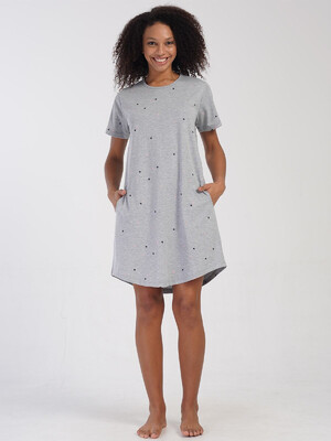 Купить Хлопковая туника с коротким рукавом и карманами VIENETTA 4081480495 в Украина в Lingerie.ua - Одяг для дому та відпочинку, Фото 7