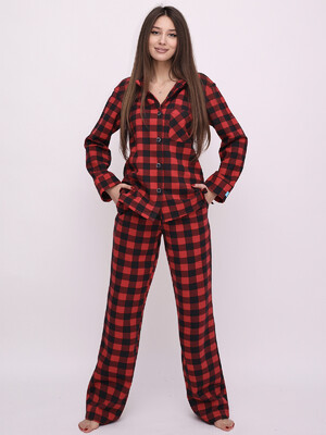 Купить Байковая классическая пижама LINGERIE 170741 в Украина в Lingerie.ua - Одяг для дому та відпочинку, Фото 3