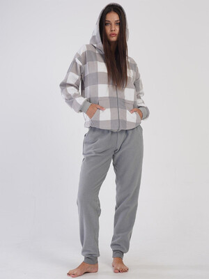 Купить Флисовый женский костюм с капюшоном VIENETTA 4030760298 в Украина в Lingerie.ua - Одяг для дому та відпочинку, Фото 3