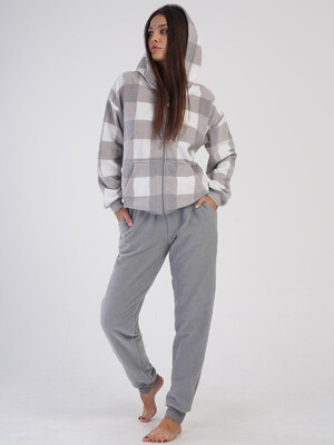 Купить Флисовый женский костюм с капюшоном VIENETTA 4030760298 в Украина в Lingerie.ua - Одяг для дому та відпочинку, Фото 5