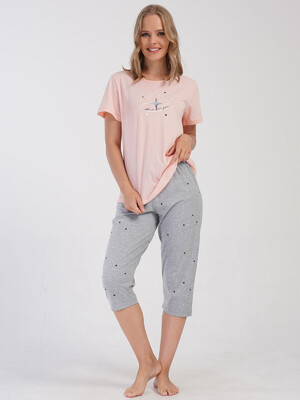 Купить Трикотажный костюм из футболки и капри VIENETTA 4081430495 в Украина в Lingerie.ua - Одяг для дому та відпочинку, Фото 7