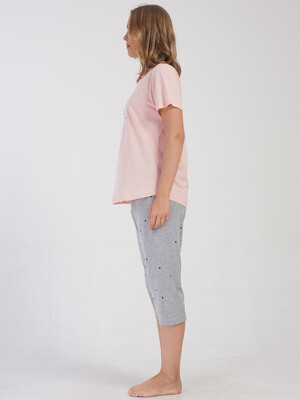 Купить Трикотажный костюм из футболки и капри VIENETTA 4081430495 в Украина в Lingerie.ua - Одяг для дому та відпочинку, Фото 4